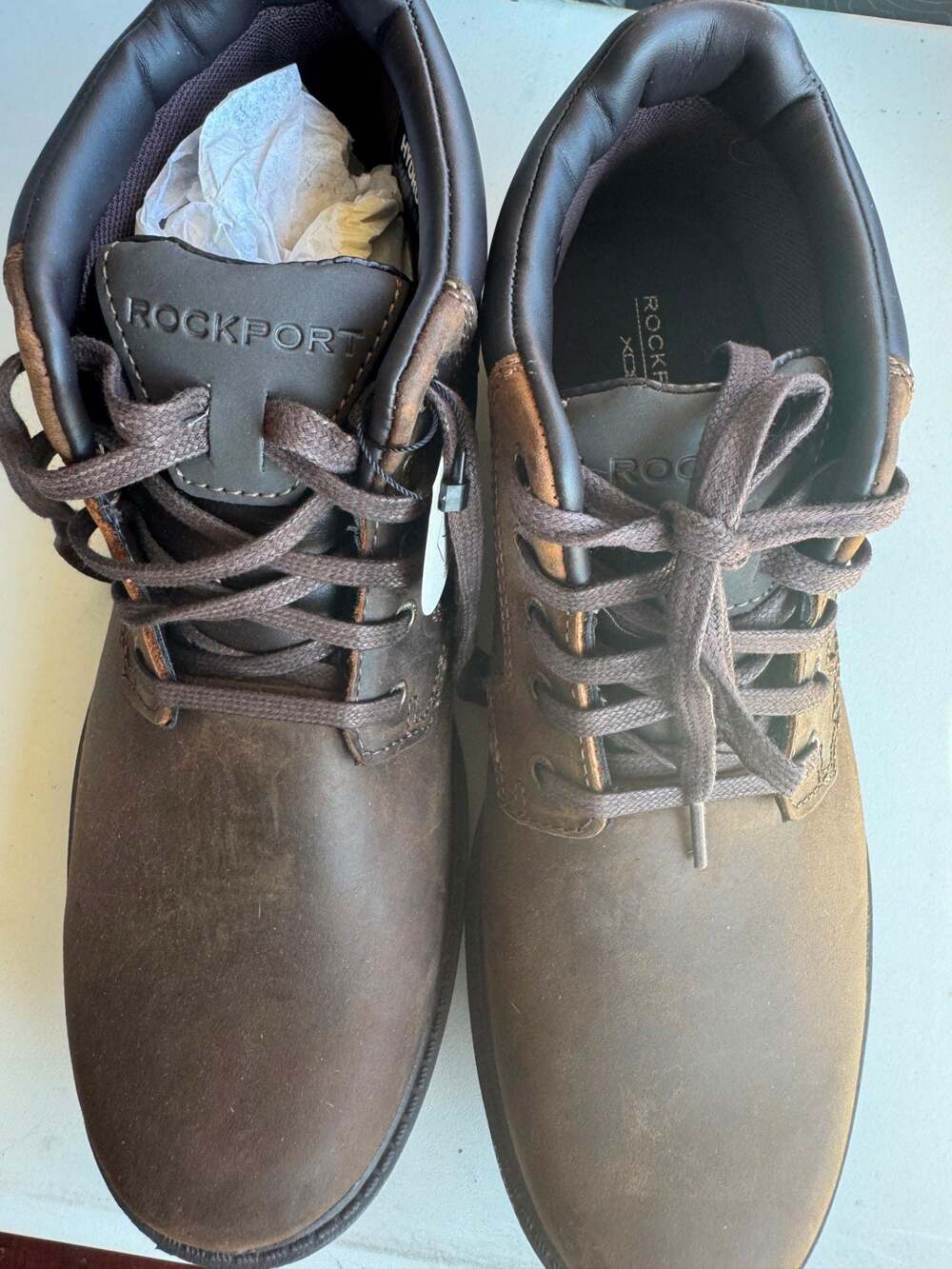 Men's Storm Surge Plain Toe Boot - Tan Leather